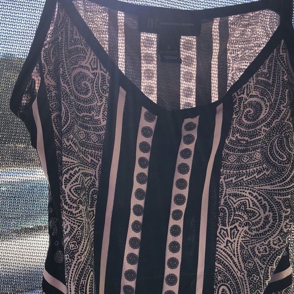 Black and white INC tank top - Picture 3 of 4